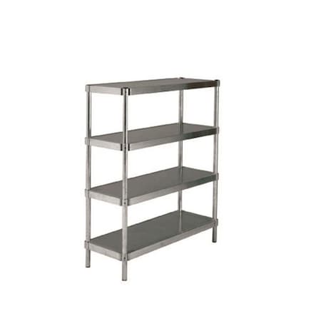 Prairie View Industries Prairie View N186036-4 Complete 4 Tier Shelving Units; 60 x 18 x 36 in. A186036-4